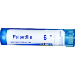 Boiron, Single Remedies, Pulsatilla, 6C, Aprox. 80 Pellets