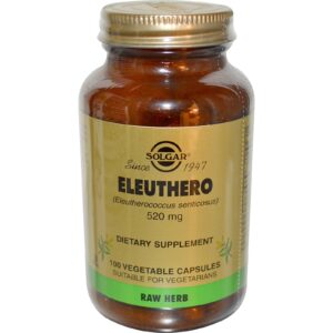 Solgar, Eleuthero, 520 mg, 100 Cápsulas Vegetais