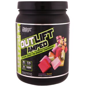 Nutrex Research Labs, Ultra Fit, Outlift, Amped Pre-Workout Powerhouse, Cosmic Burst, 15 oz (426 g)