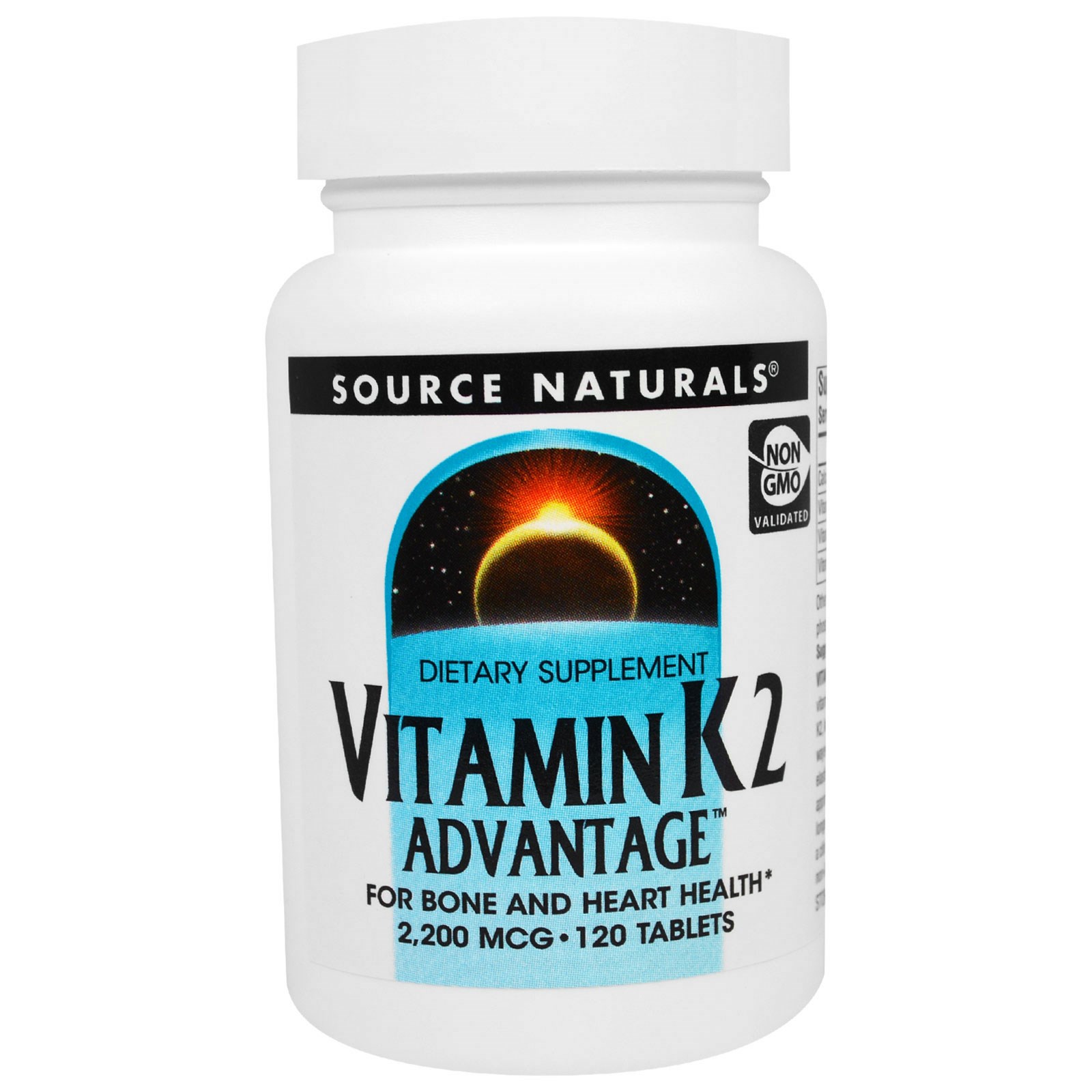 Source Naturals, Vitamina K2 Advantage, 2.200 mcg, 120 Comprimidos