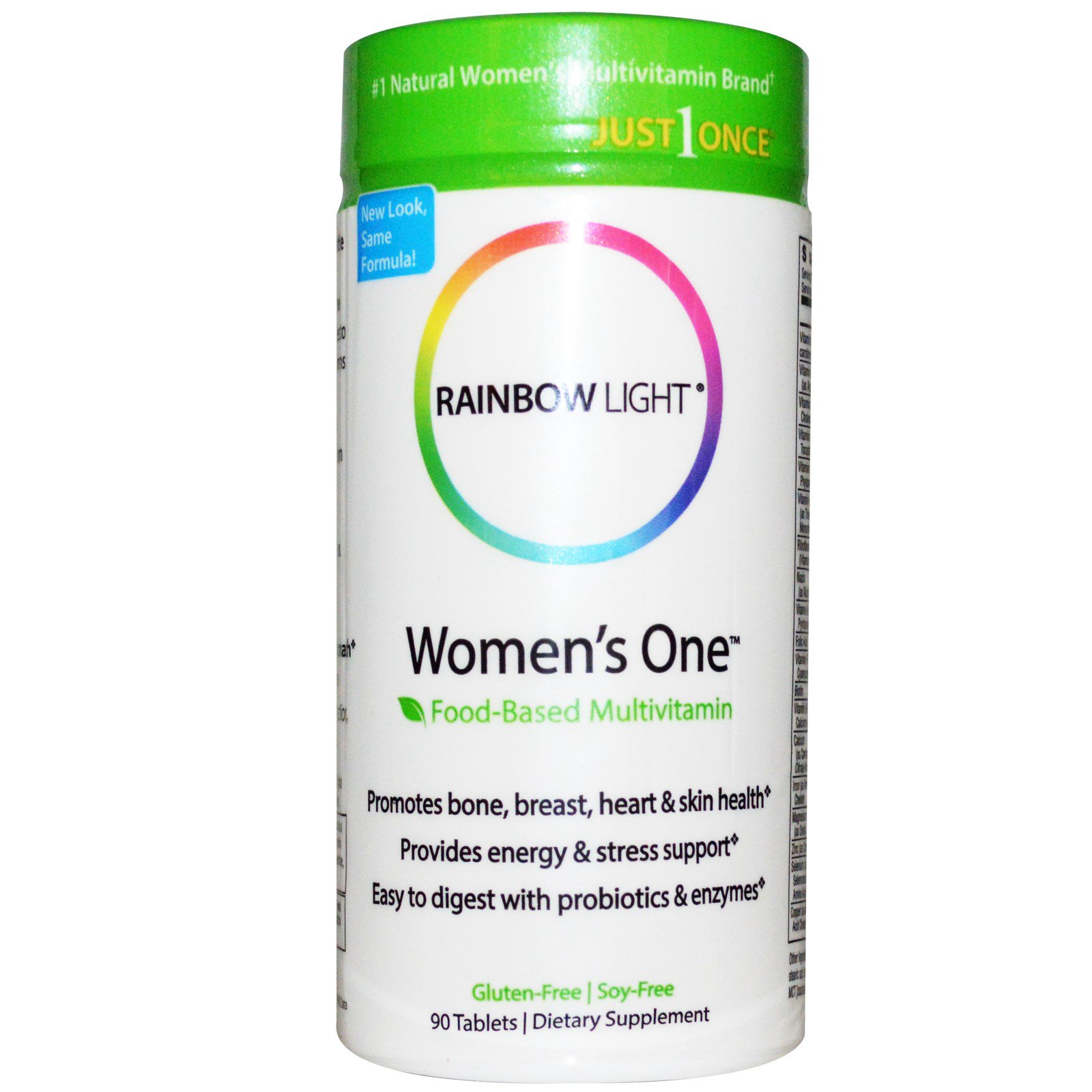 Rainbow Light, Só uma, Women's One, Multivitamina à base de alimento, 90 comprimidos