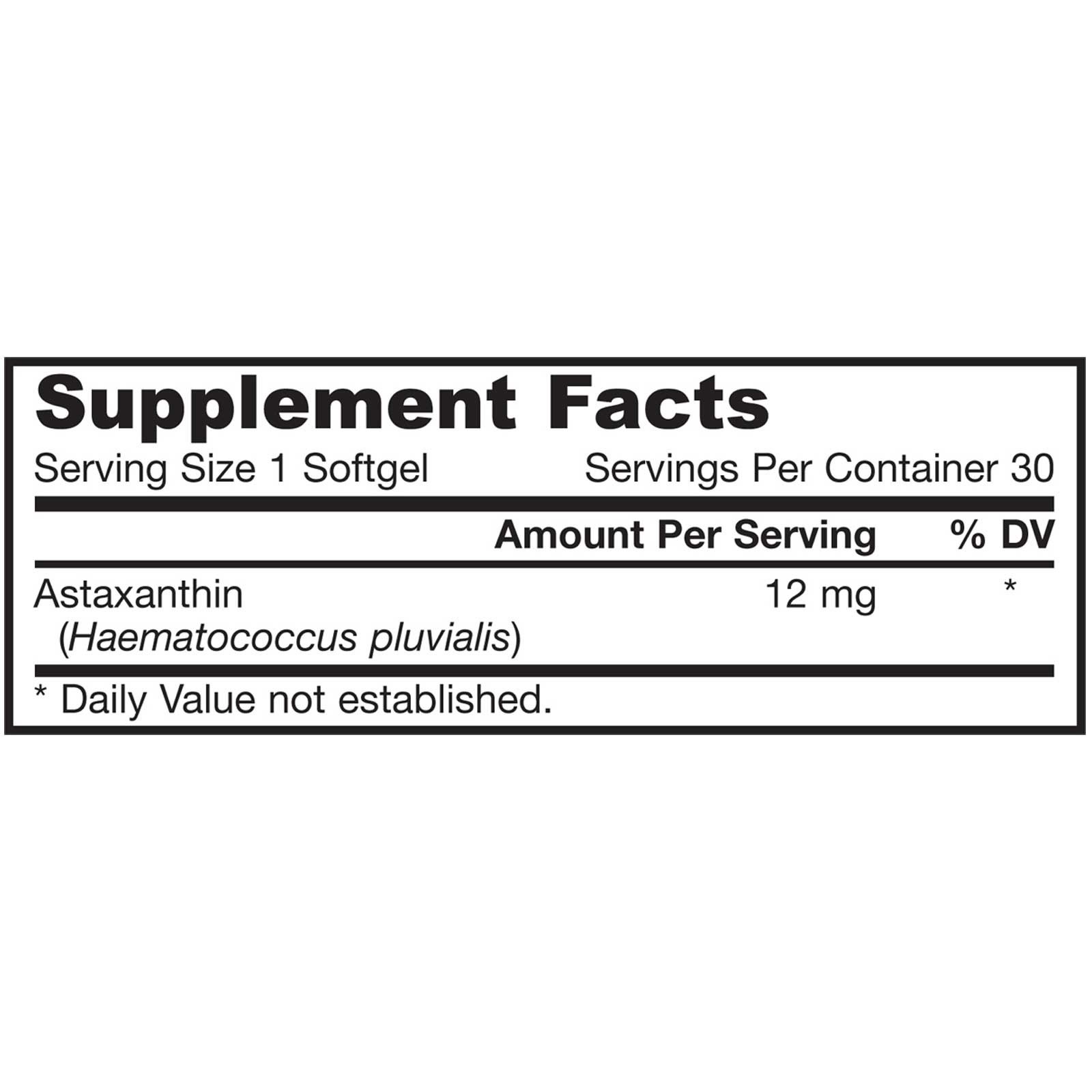 Jarrow Formulas, Astaxantim, 12 mg, 30 Cápsulas - Imagem 2