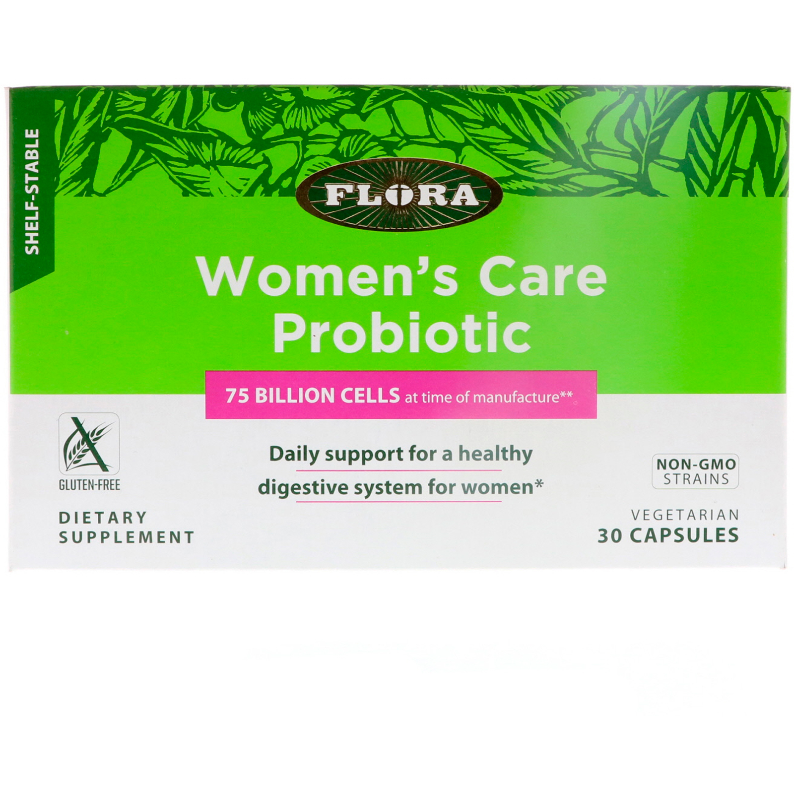 Flora, Women's Care Probiotic, Shelf-Stable, 30 Capsules