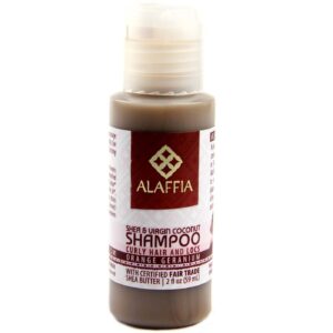 Alaffia Xampu, Encaracolado - Shea & Virgin Coconut - 2 oz