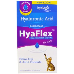 Hyalogic LLC, Hialurônico Flexível para Gatos, Ácido Hialurônico (HA) via Oral, Original, 1 onça (30 mL)