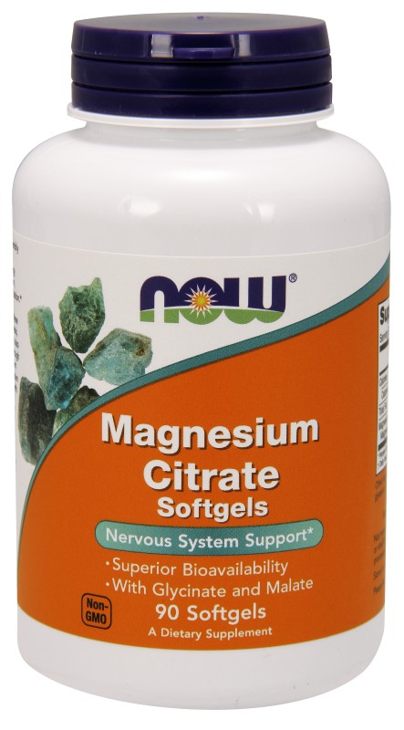 NOW Foods Magnesium Citrate - 90 Softgels