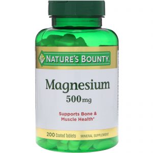 Comprar nature's bounty, magnesium, 500 mg, 200 coated tablets preço no brasil magnésio suplemento importado loja 15 online promoção - 30 de novembro de 2023