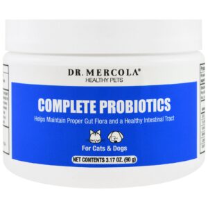 Dr. Mercola, Probióticos completos, para gatos e cachorros, 3,17 oz (90 g)