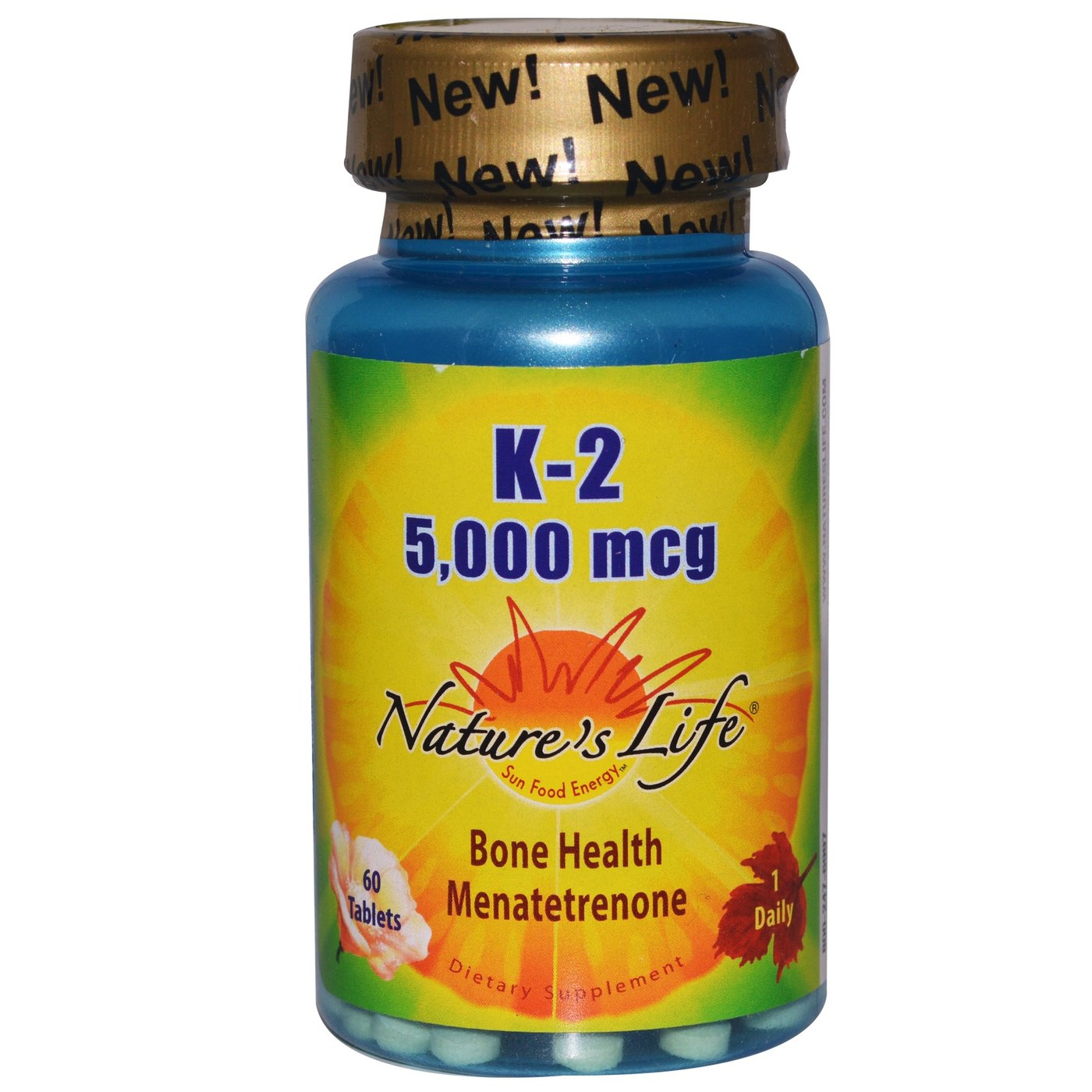 Nature's Life K-2 5.000 mcg 60 Tabletes