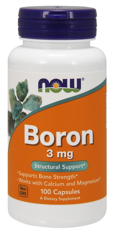 NOW Foods Boron 3 mg - 100 Capsules