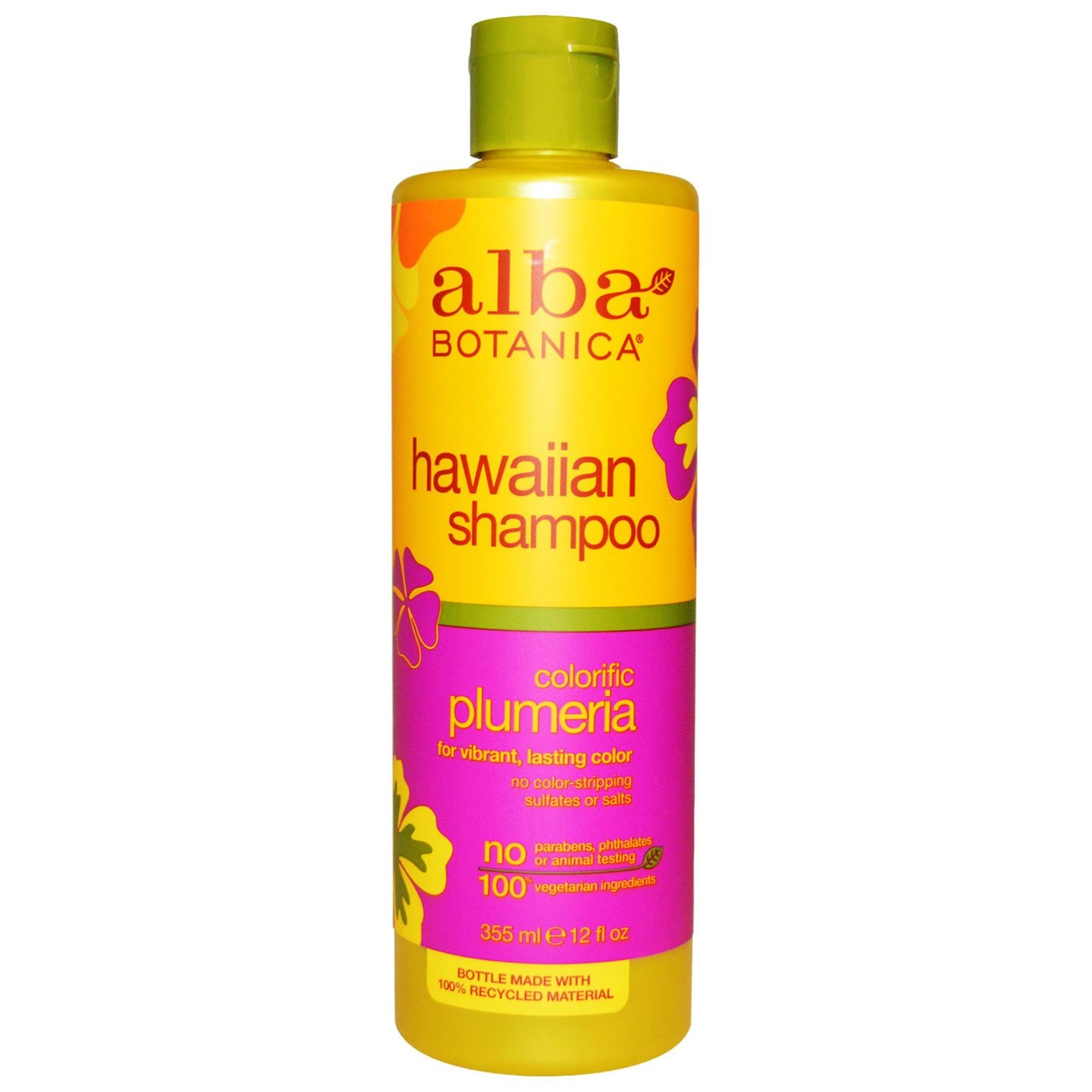 Alba Botanica Plumeria Regenerador Cabelo Wash 12 oz
