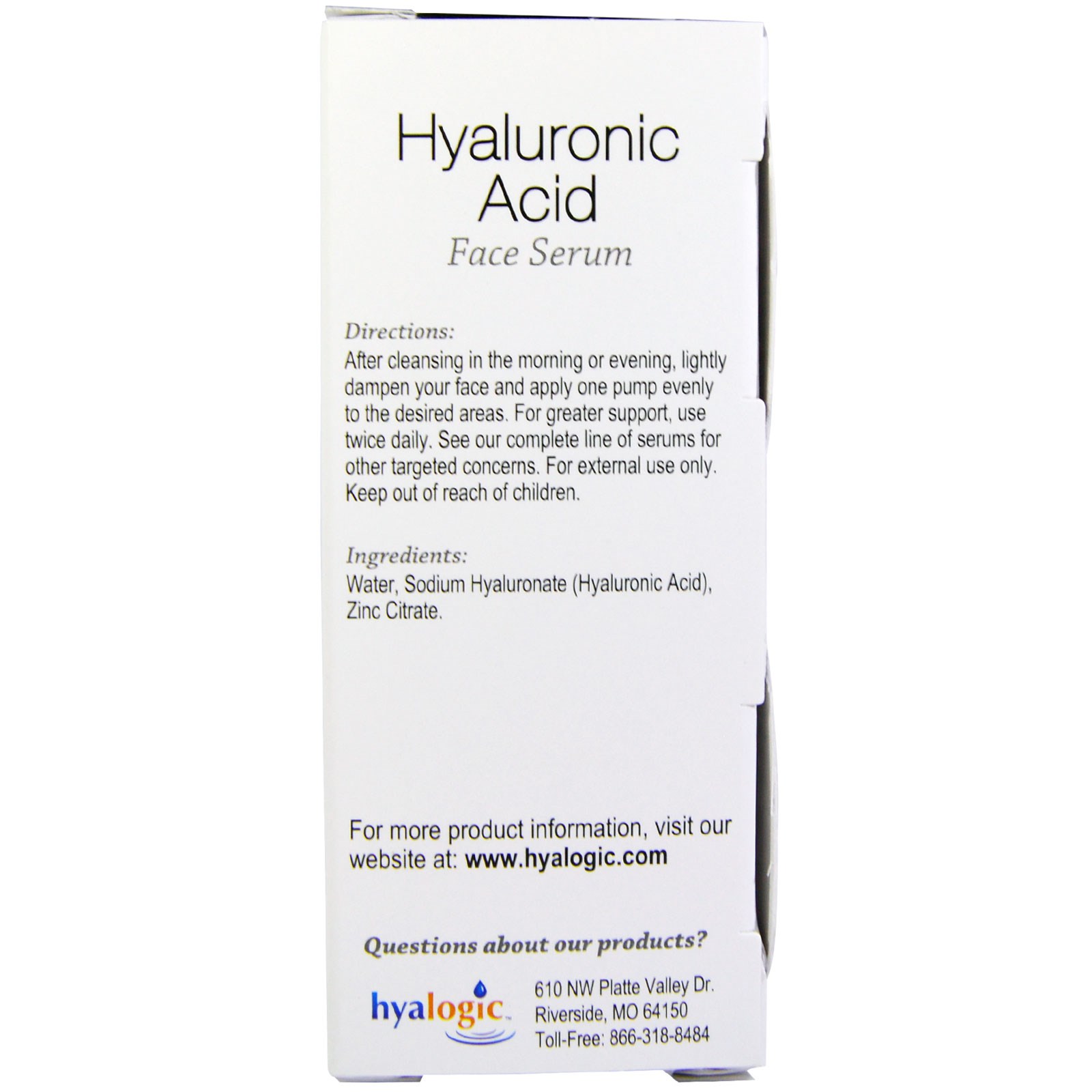 Hyalogic LLC, Episilk, Pure Hyaluronic Acid Serum, 1 fl oz (30 ml) - Imagem 2