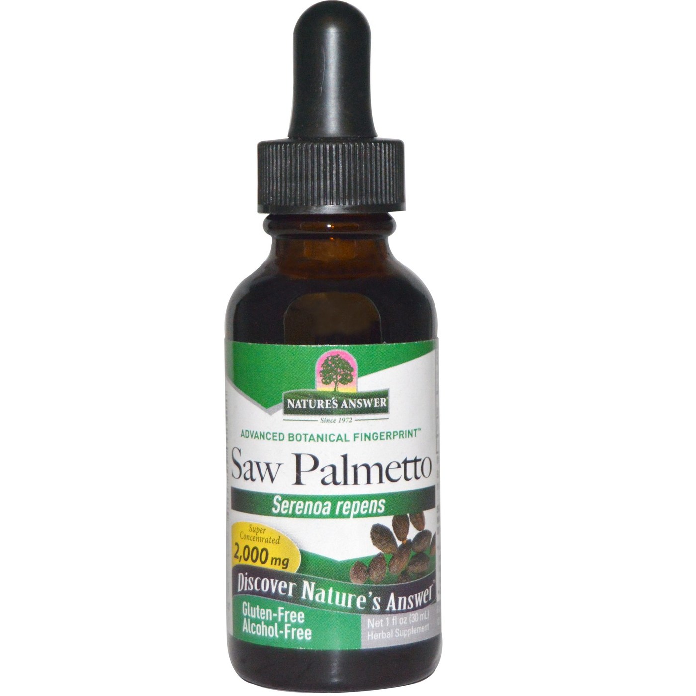 Nature's Answer Saw Palmetto Berry Sem Álcool 1 oz