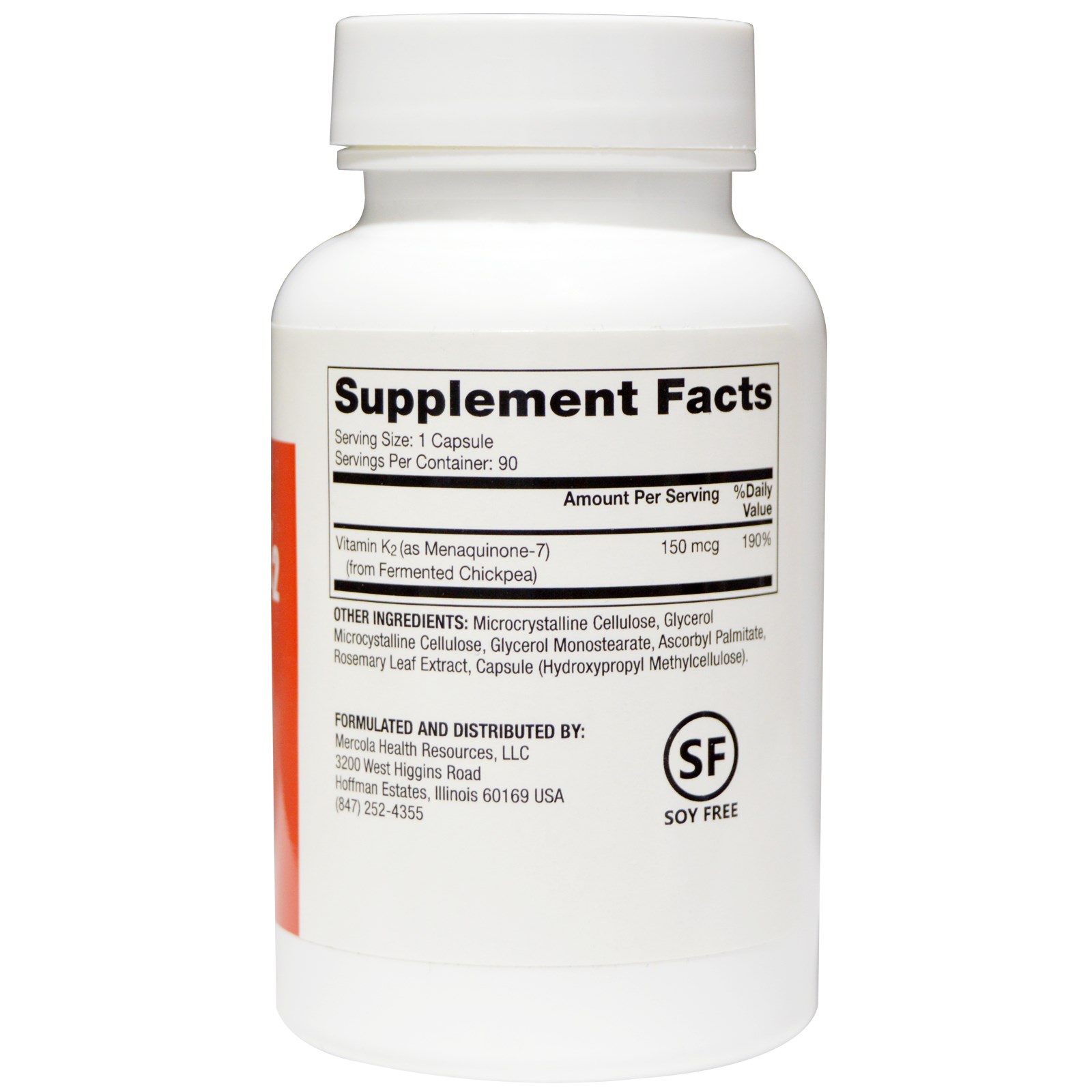 Dr. Mercola, Vitamina K2, 90 Cápsulas - Imagem 2