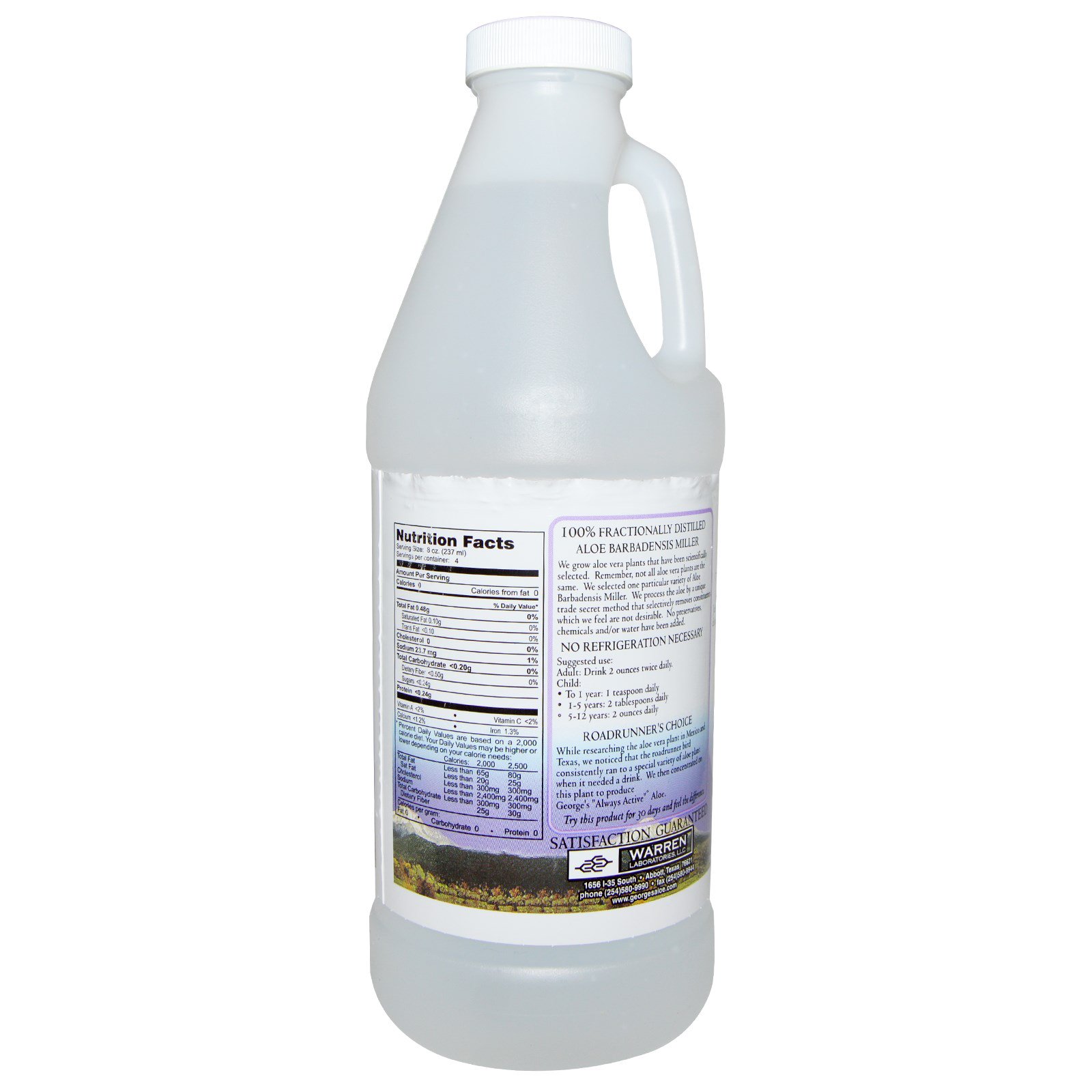 George's Aloe Vera, Líquido com 100% Aloe Vera, 940 ml (32 fl oz) - Imagem 2