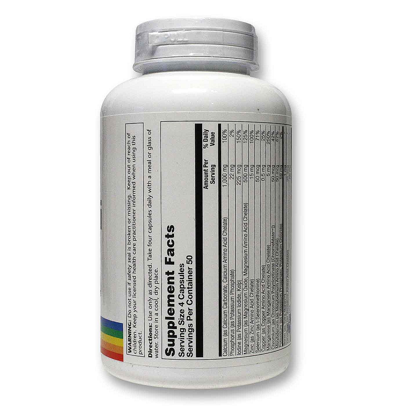 Solaray Mega multi Mineral - ferro livre 200 Cápsulas - Imagem 2