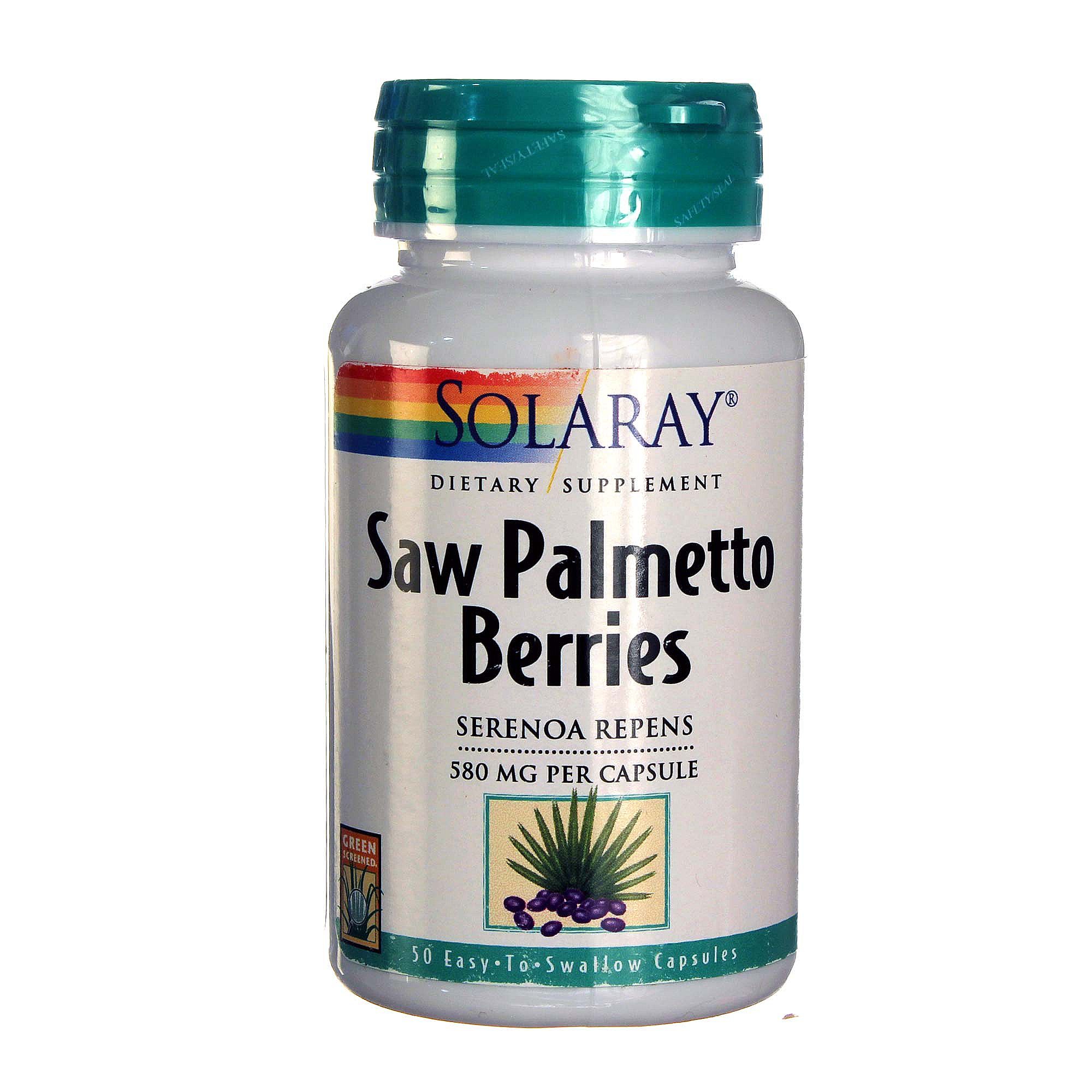 Solaray Saw Palmetto bagas 50 Cápsulas
