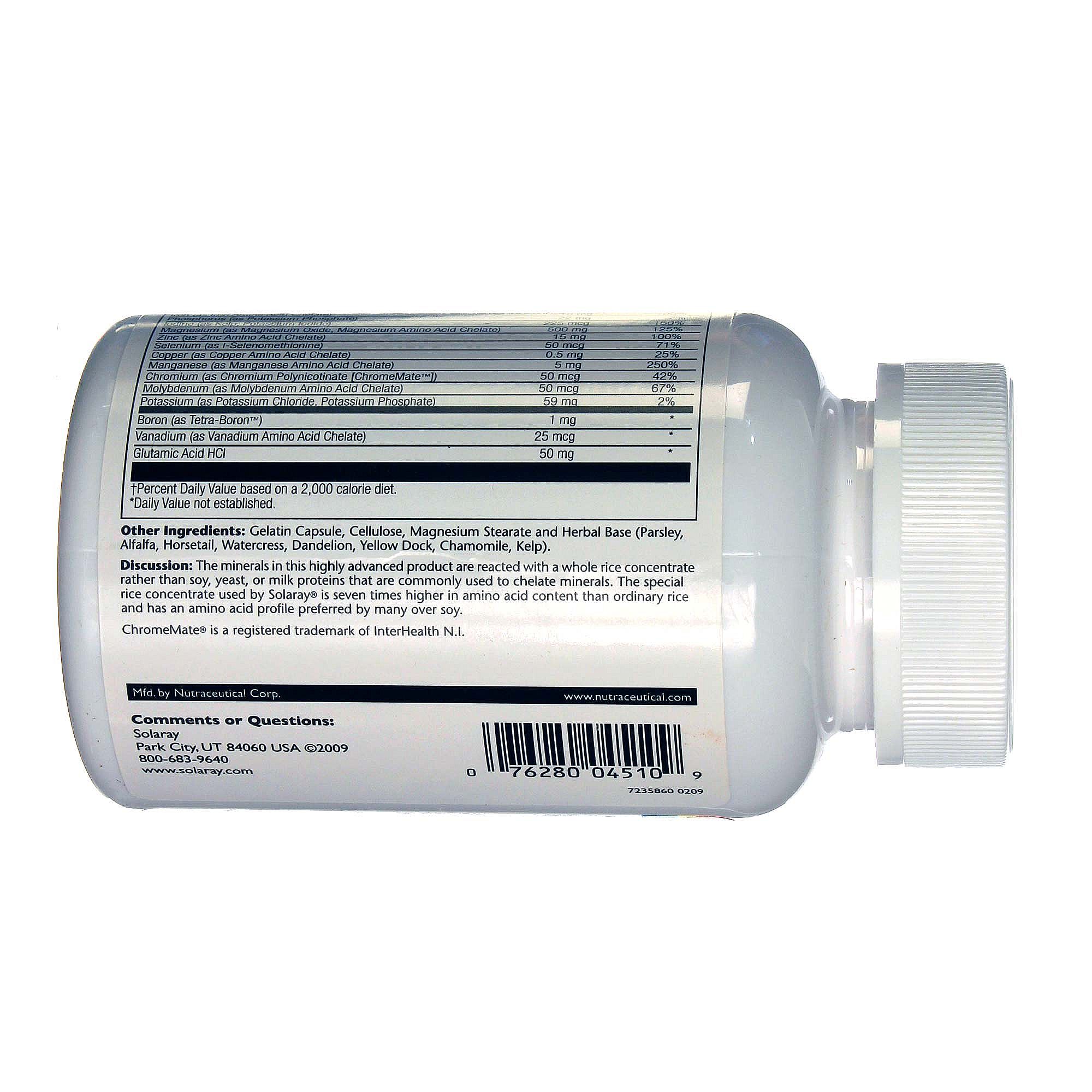 Solaray Mega multi Mineral 100 Cápsulas - Imagem 4