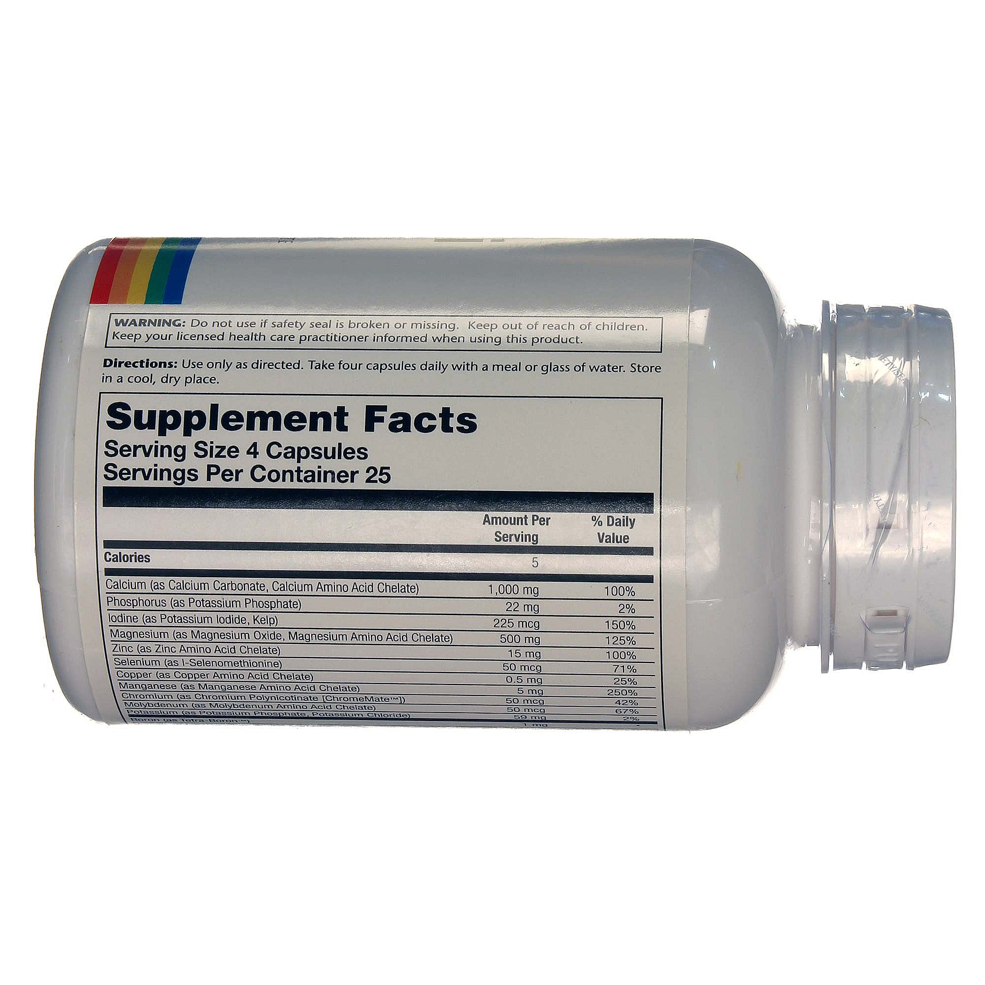 Solaray Mega multi Mineral - ferro livre 100 Cápsulas - Imagem 2