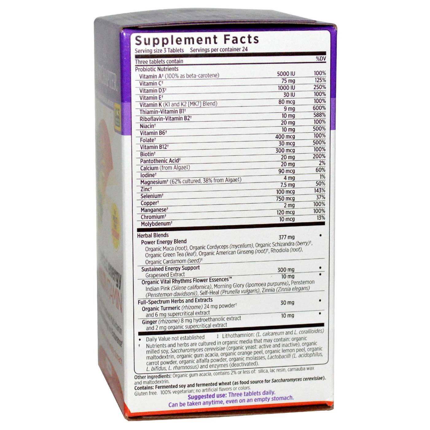 New Chapter Perfeito Energia 36 Tabletes - Imagem 2