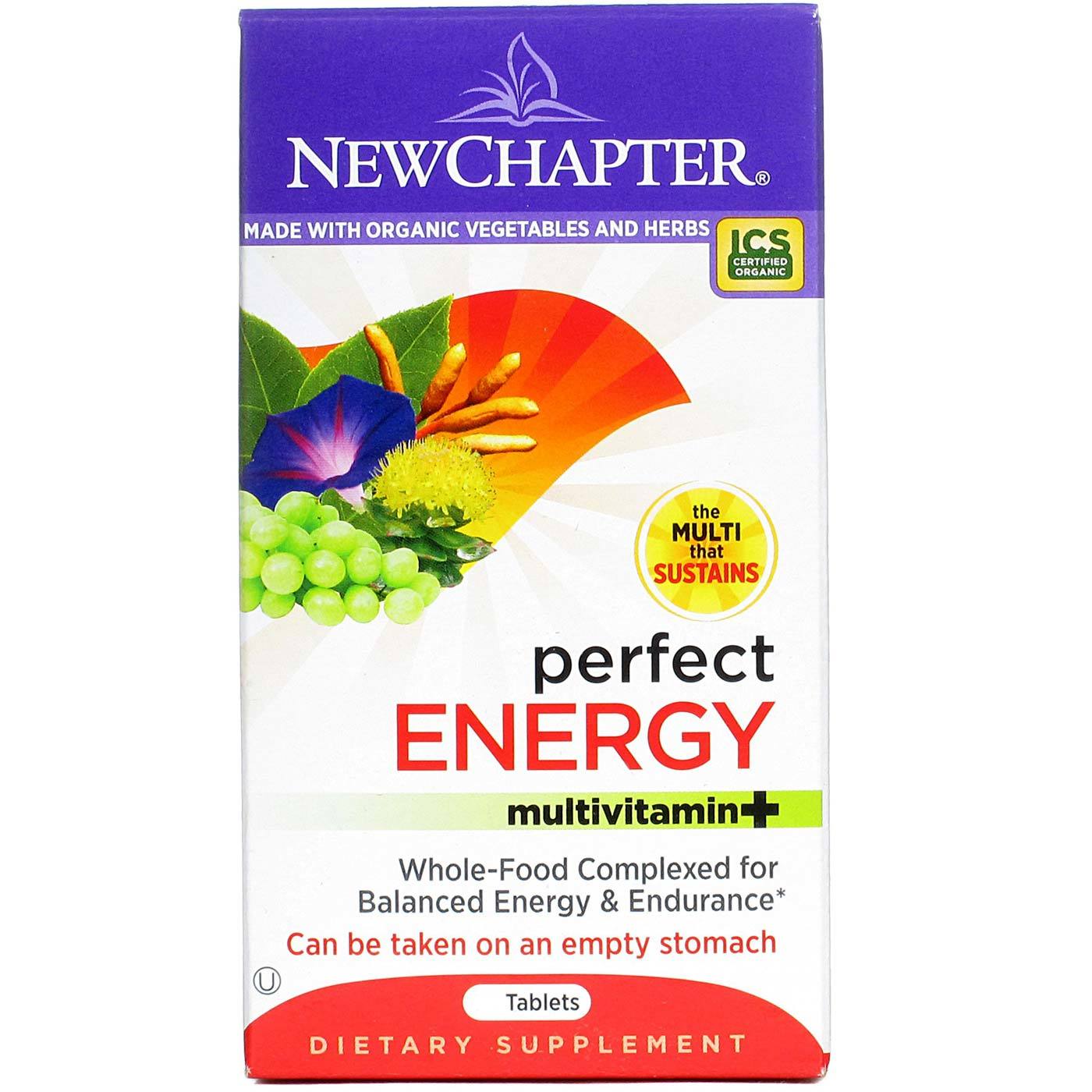 New Chapter Perfeito ENERGIA 72 Tabletes