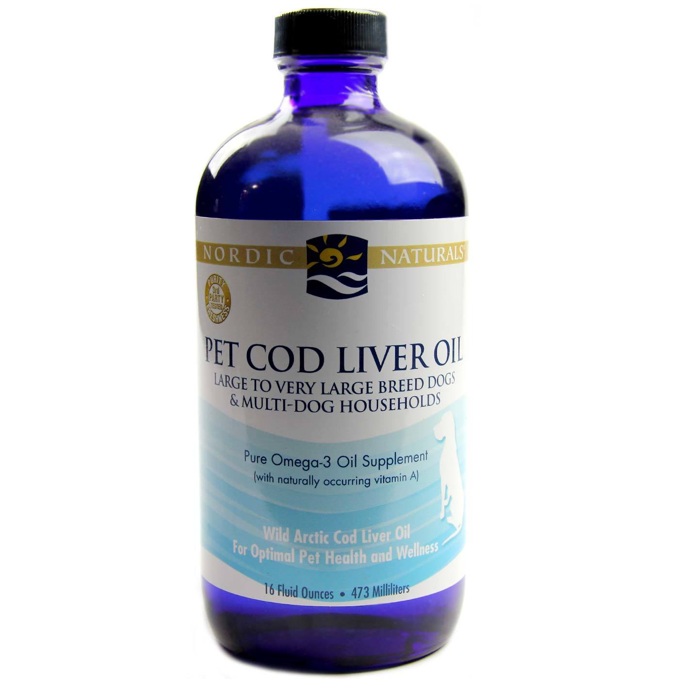 Nordic Naturals Óleo de fígado de bacalhau para animais de estimação 473 mL