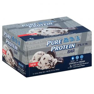 Comprar pure proteína mais barras, cookies & cream - 6 - 2. 11 oz barras preço no brasil barras de proteínas suplemento importado loja 39 online promoção - 17 de abril de 2024