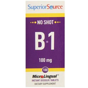 Comprar Superior Source No Shot B-1 100 Mg - 100 Tabletes Preço No ...