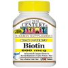 Comprar 21st century, biotina, alta potência, 800 mcg, 110 tabletes preço no brasil vitamina b suplemento importado loja 1 online promoção - 13 de abril de 2024