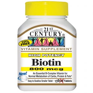 Comprar 21st century, biotina, alta potência, 800 mcg, 110 tabletes preço no brasil vitamina b suplemento importado loja 25 online promoção - 1 de dezembro de 2023