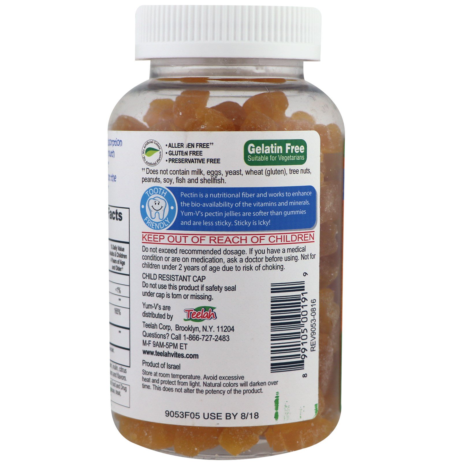 Yum-V's, Gomas de Vitamina C, Sabor Laranja Deliciosa, 120 Gomas - Imagem 3