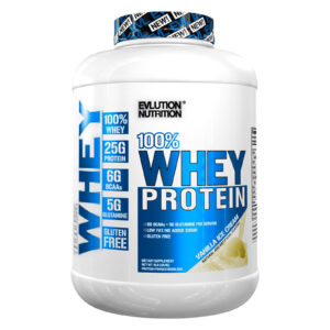 EVLution Nutrition, 100% Whey Protein, Vanilla Ice Cream, 4 lb (1814 g)