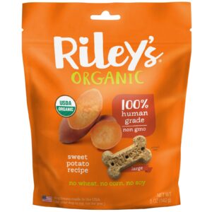Riley’s Organics, Petiscos para Cães, Osso Grande, Receita de Batata-Doce, 5 oz (142 g)