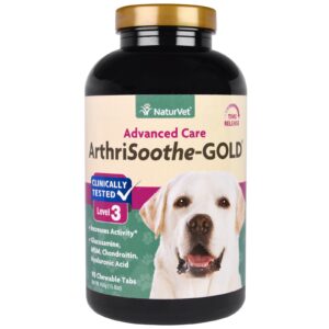NaturVet, ArthriSoothe-GOLD, Advanced Care, Level 3, 90 Chewable Tablets, 15.2 oz (450 g)