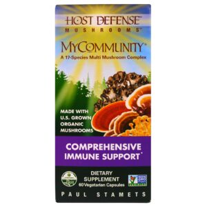 Fungi Perfecti, Defesa do Anfitrião, MyCommunity, 60 Cápsulas Vegetarianas