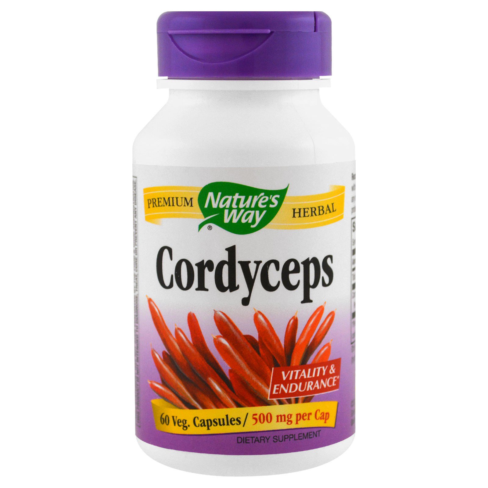 Nature's Way, Cordyceps, Padronizado, 60 Vcaps