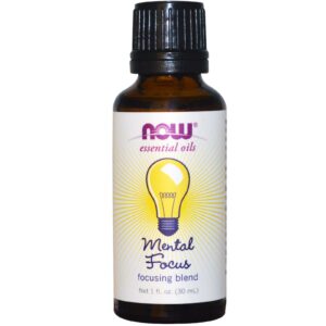 Now Foods, Óleo essencial, foco mental, 1 fl. oz. (30 mL)