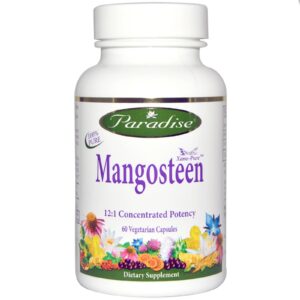 Paradise Herbs, Mangostão, 60 Cápsulas Vegetais