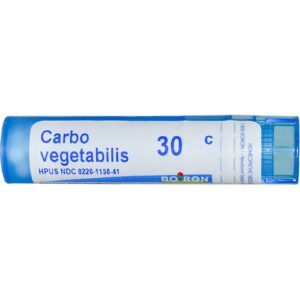 Boiron, Single Remedies, Carbo Vegetabilis, 30C, Aprox. 80 Pellets