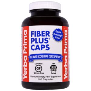 Yerba Prima, Fibra Plus Caps, 180 Cápsulas