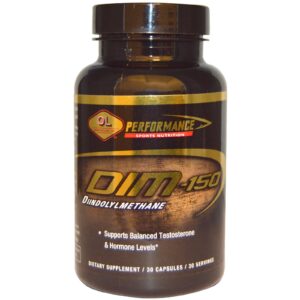 Olympian Labs Inc., Nutrição de desempenho esportivo, DIM, 150 mg, 30 cápsulas