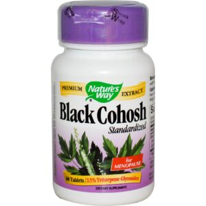 Nature's Way, Black Cohosh, Padronizado, 60 Comprimidos