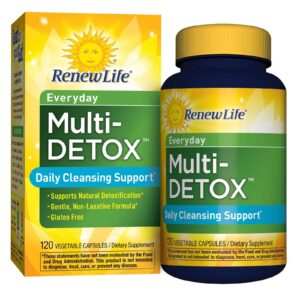 Renew Life, Diário, Multi-Detox, Suporte à Limpeza Diária, 120 Cápsulas Vegetais