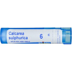 Boiron, Single Remedies, Calcárea Sulfúrica, 6C, Aprox. 80 Pellets