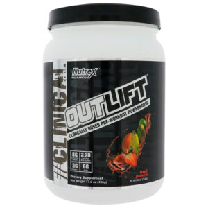 Nutrex Research Labs, Outlift, Clinically Dosed Pre-Workout Powerhouse, Fruit Punch, 17.5 oz (496 g)