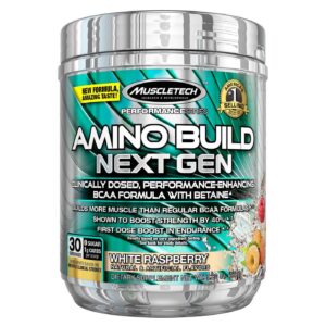 Muscletech Amino Build Next Gen, Framboesa Branca - 30 Porções