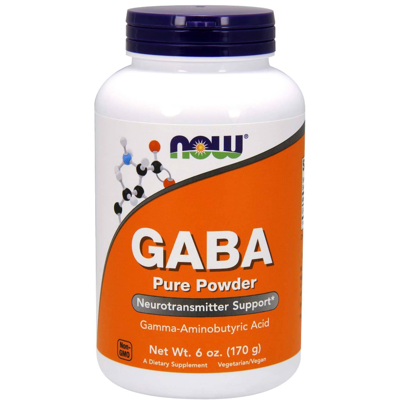 Now Foods GABA 500 mg Pó 6 oz