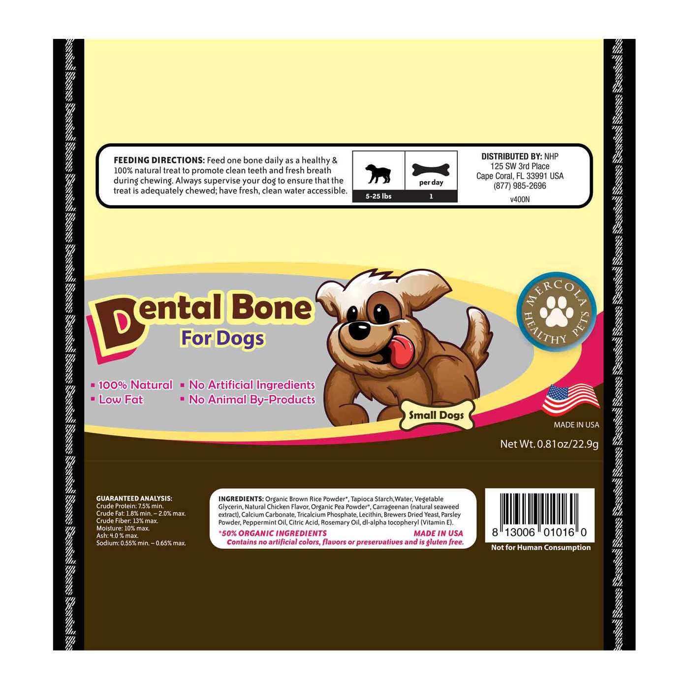 Dr Mercola Dog Dental Bones (Small Dog) 12 bones - Imagem 2