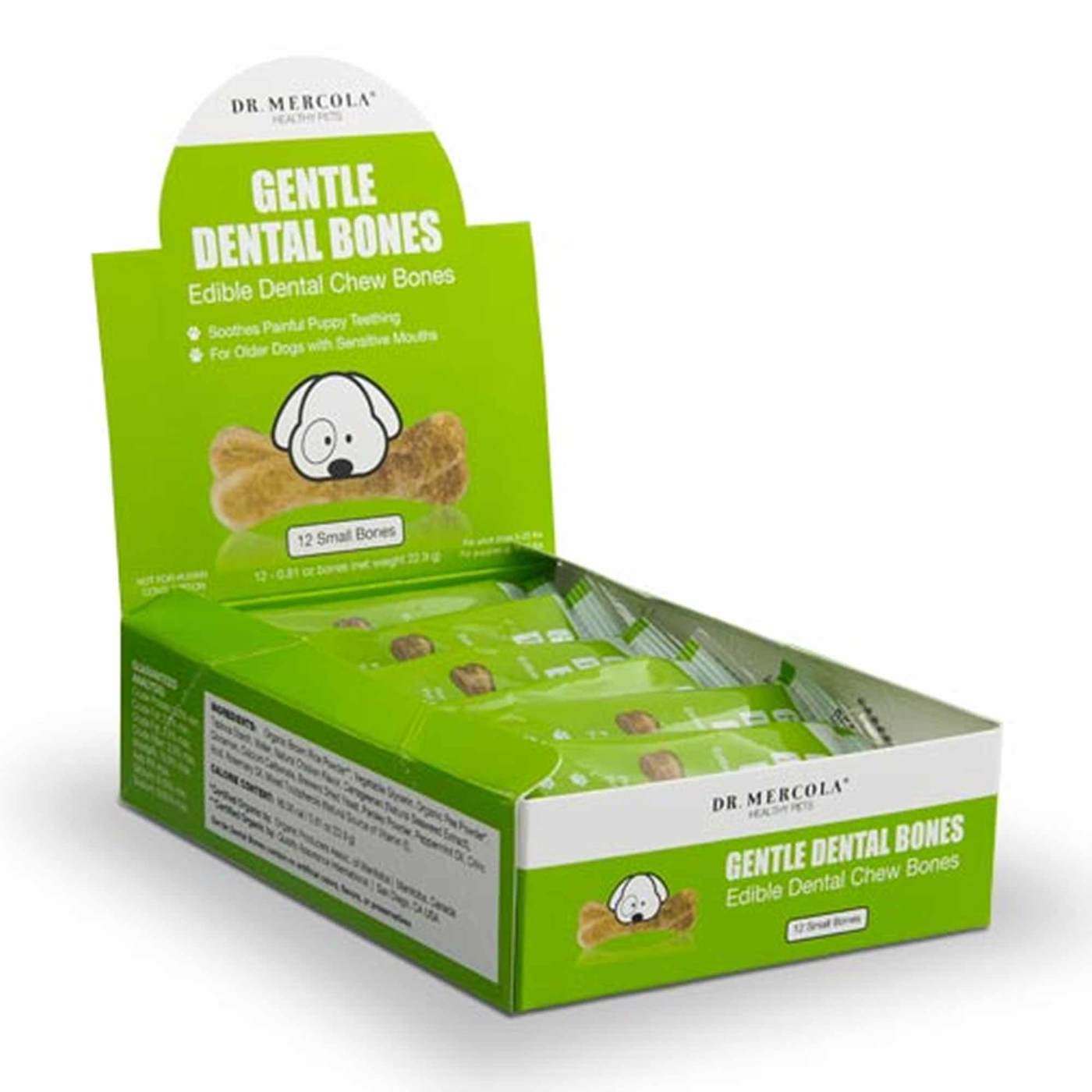 Dr Mercola Gentle Dental Bones for Small Dog 12 Bone Pack