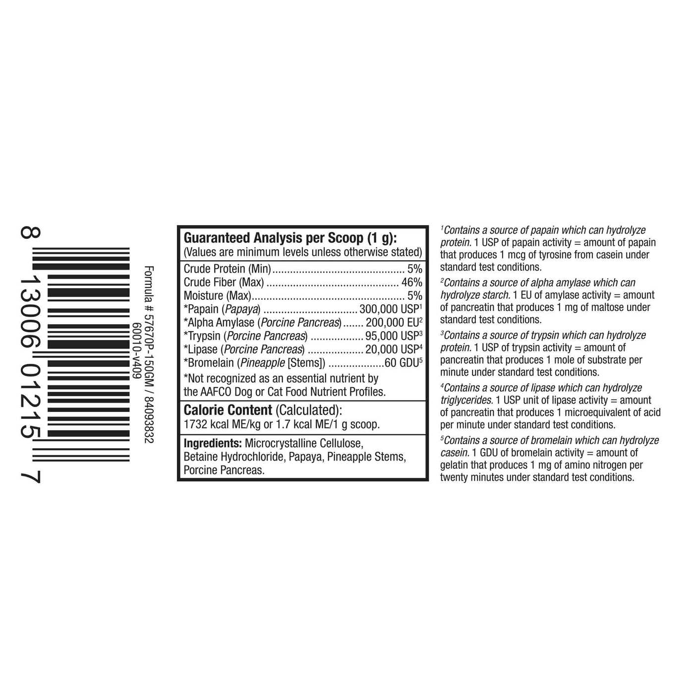 Dr. Mercola Healthy Pet Digestive Enzymes 150 g - Imagem 2